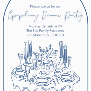 Epiphany Dinner Invitation (Digital Download)